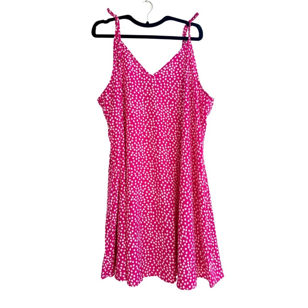 Plus Size Hot Pink Floral Sundress 4XL